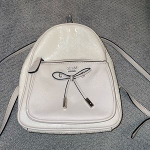 guess cream backpack
